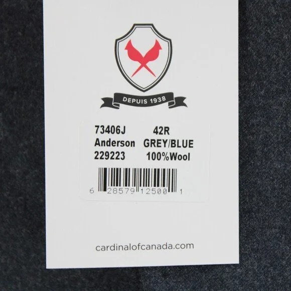 Cardinal of Canada NWT Wool Sport Coat Size 42R US In Blue & Gray Melange